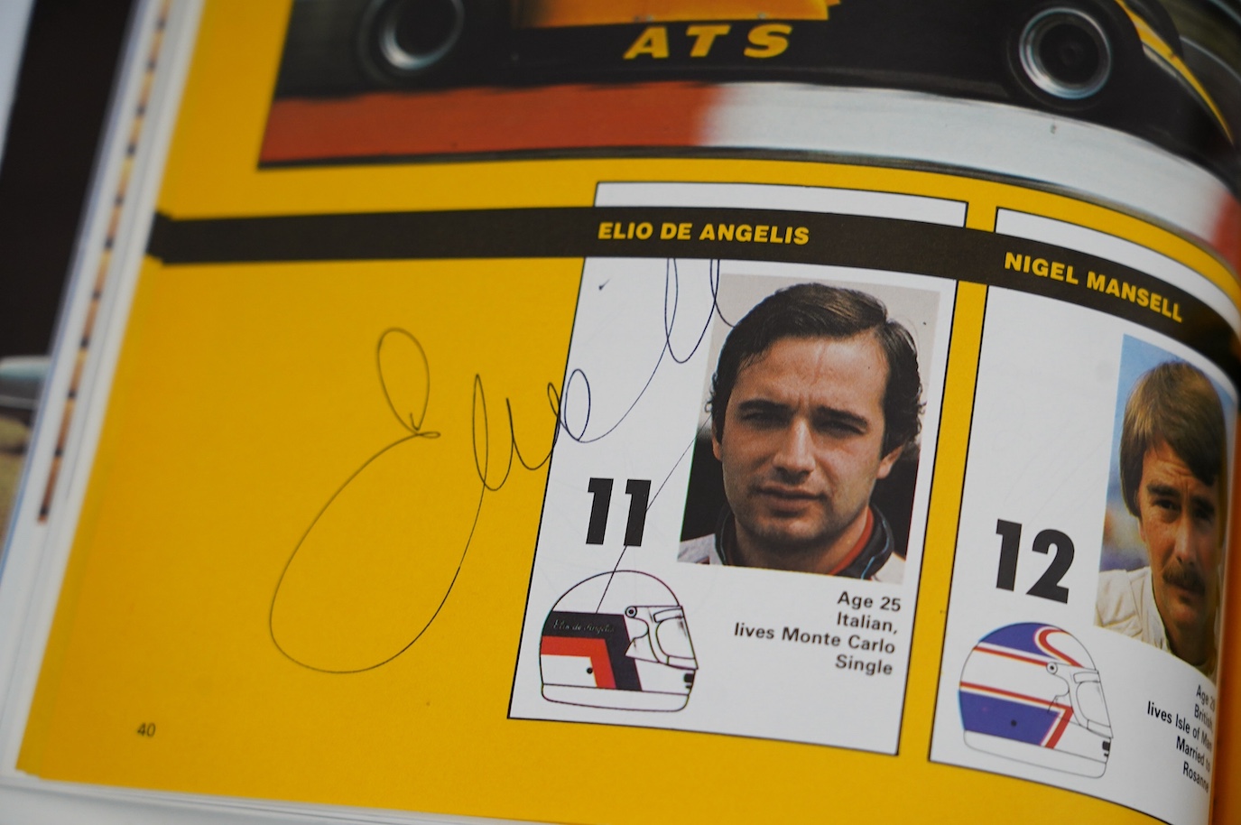 An archive of British Grand Prix memorabilia from Brands Hatch, including a collection of autographs, including Niki Lauda, John Watson, etc., all collected in a brands Hatch official program dated 1983 by the vendor who